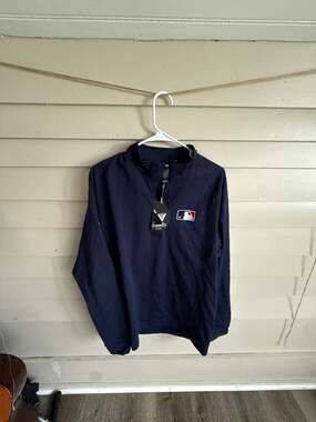 Levelwear MLB Navy Blue Calibre 1/4 Zip Pullover Men's Size Large NWT
